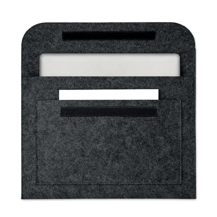 Felt Pouch Pouchlo with 15 Inch Fit 37X26 cm MO9818 Pouch Bulk Orders — Stone Grey