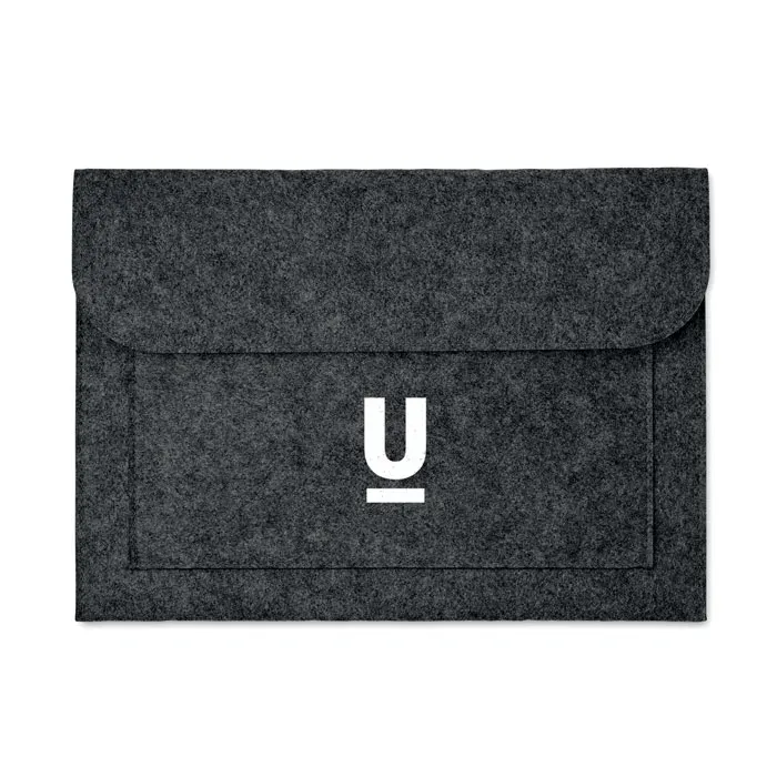 Felt Pouch Pouchlo with 15 Inch Fit 37X26 cm MO9818 Pouch Bulk Orders — Stone Grey