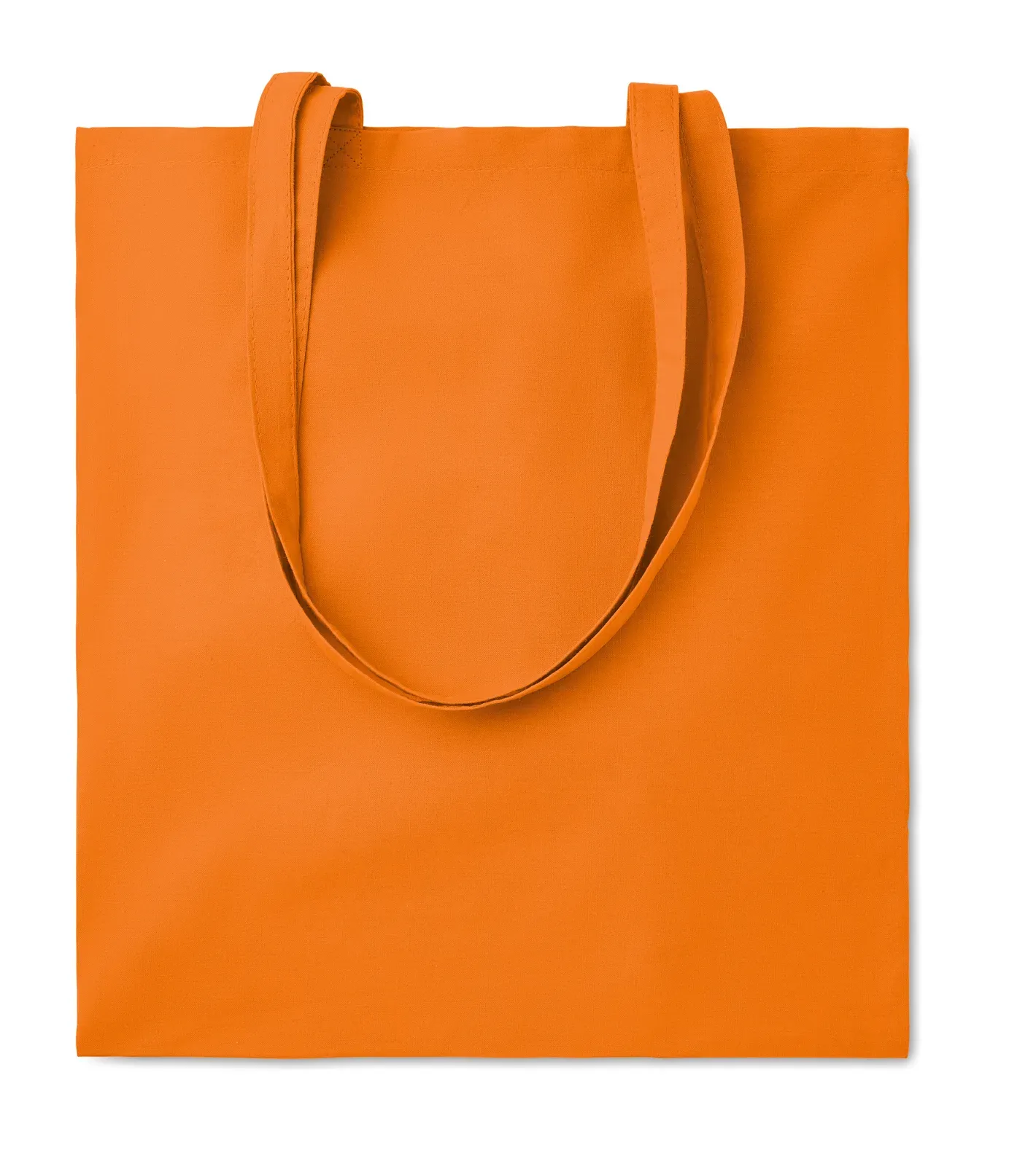 Cotton Shopping Bag Cottonel Colour ++ with Long Handles 38X42 cm — Orange