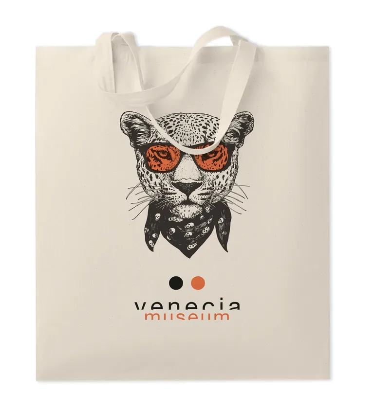 Cotton Shopping Bag Marketa + with Short Handles 38X42 cm MO9847