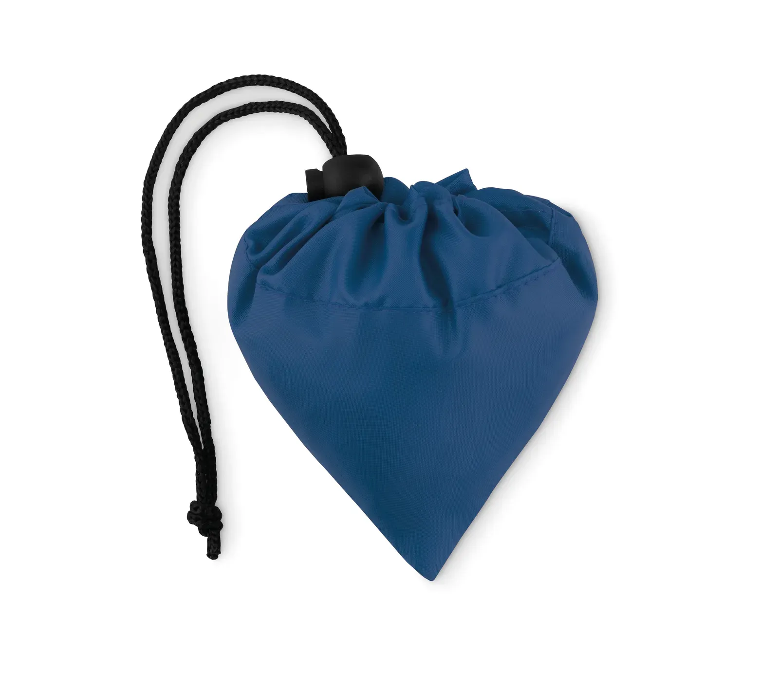 Recycled Cotton Shopping Bag Foldpet with Foldable Design 38X40 cm — Blue