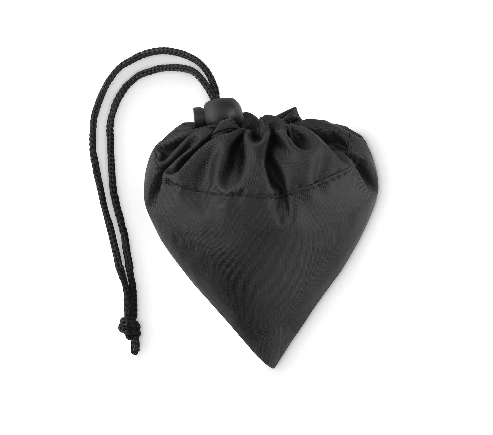 Recycled Cotton Shopping Bag Foldpet with Foldable Design 38X40 cm — Black