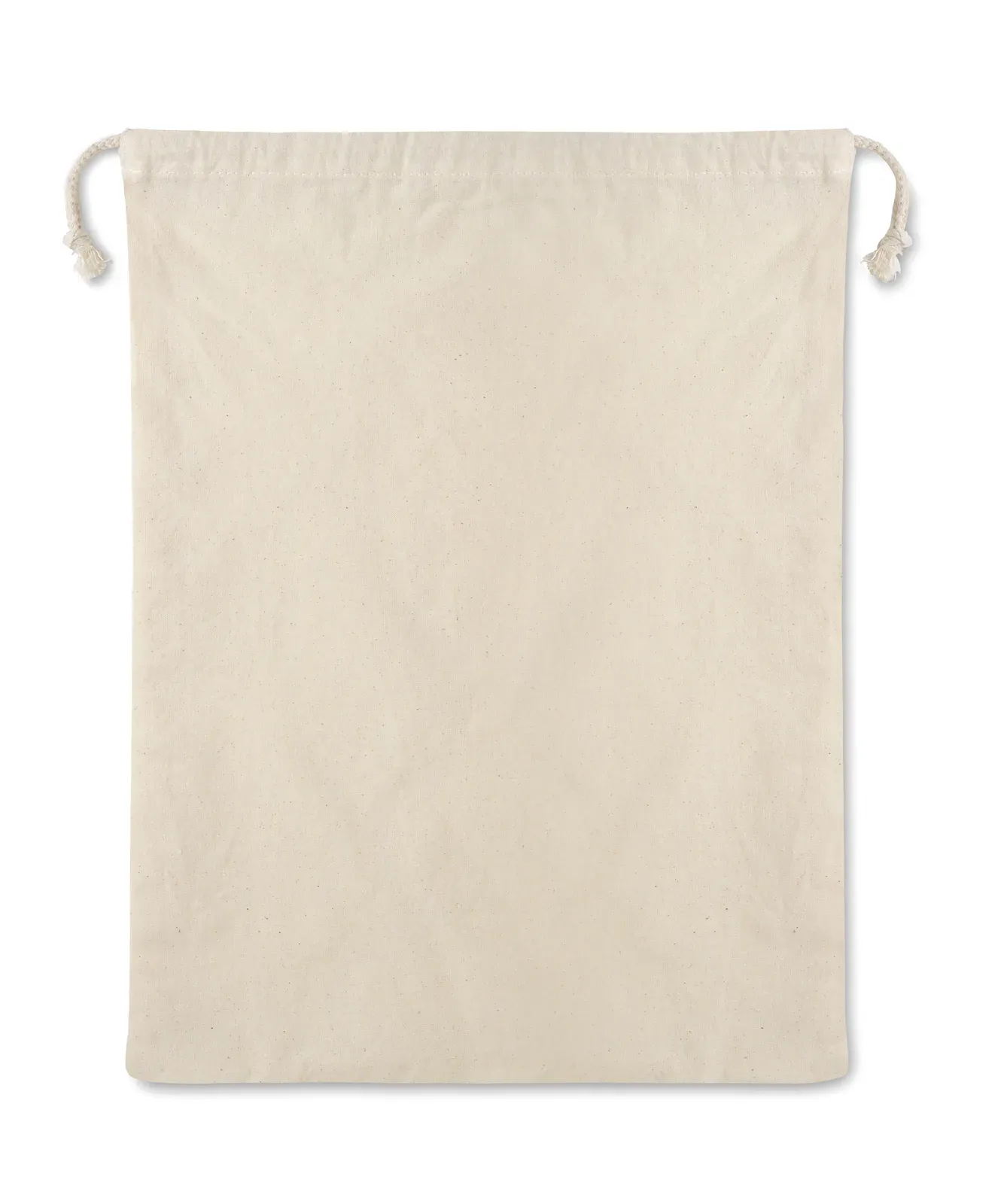 Polyester Drawstring Bag Veggie with Foldable Design 38X40 cm — Beige