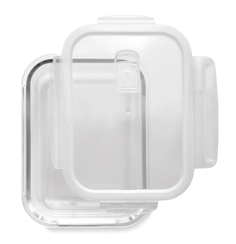Praga Lunchbox – High Borosilicate Glass Lunch Box with Air Tight Locking Lid in PP; Suitable for Microwave