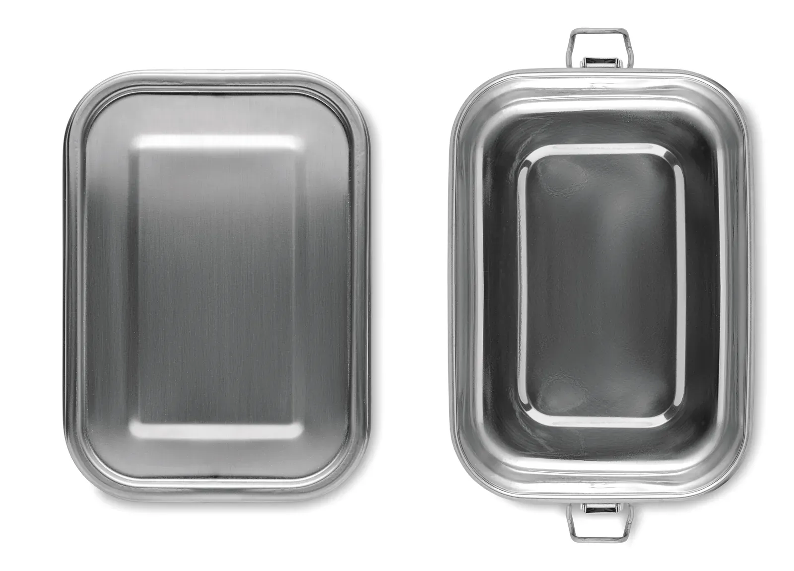 Chan Lunchbox – Stainless Steel Lunch Box with Strong and Secure Side Buckles — Matt Silver