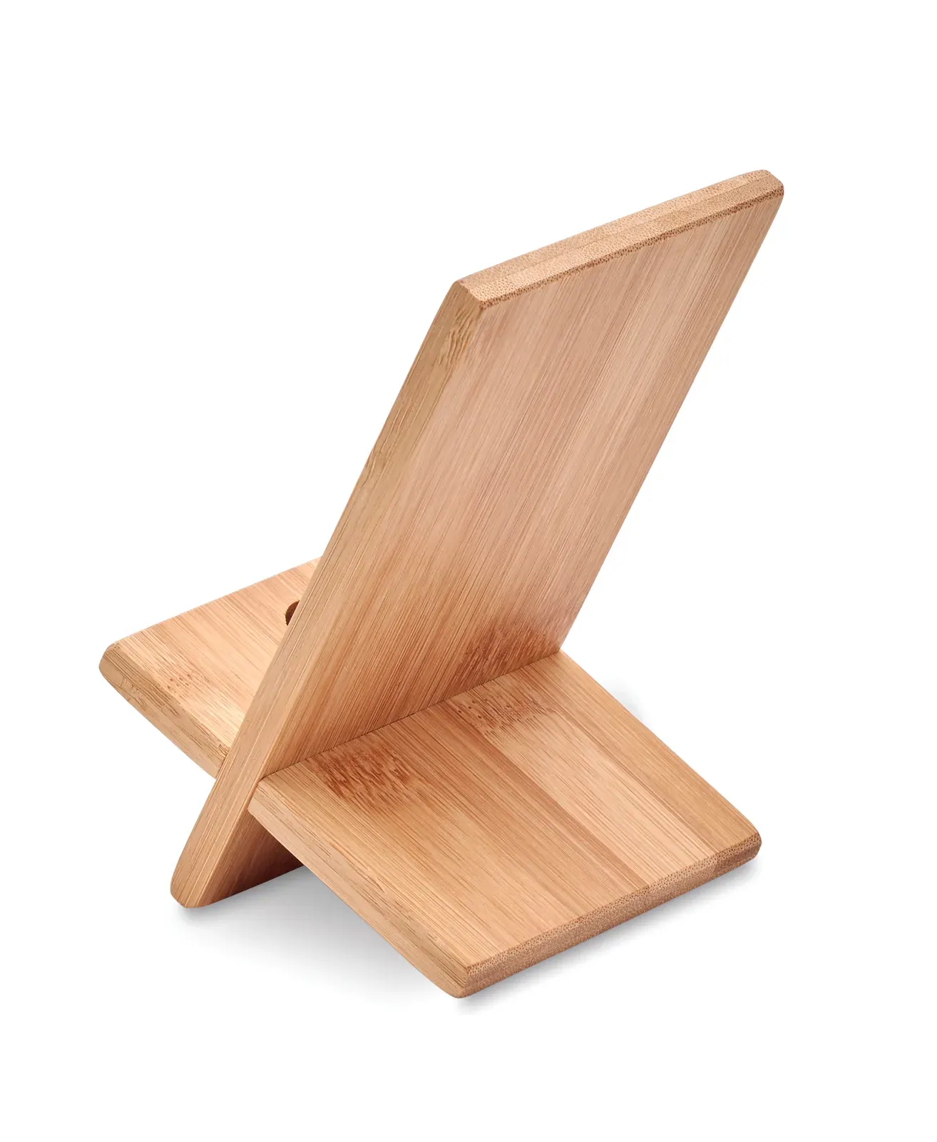 Whippy Bamboo Phone Stand – Vertical Hold, FSC-Certified — Wood