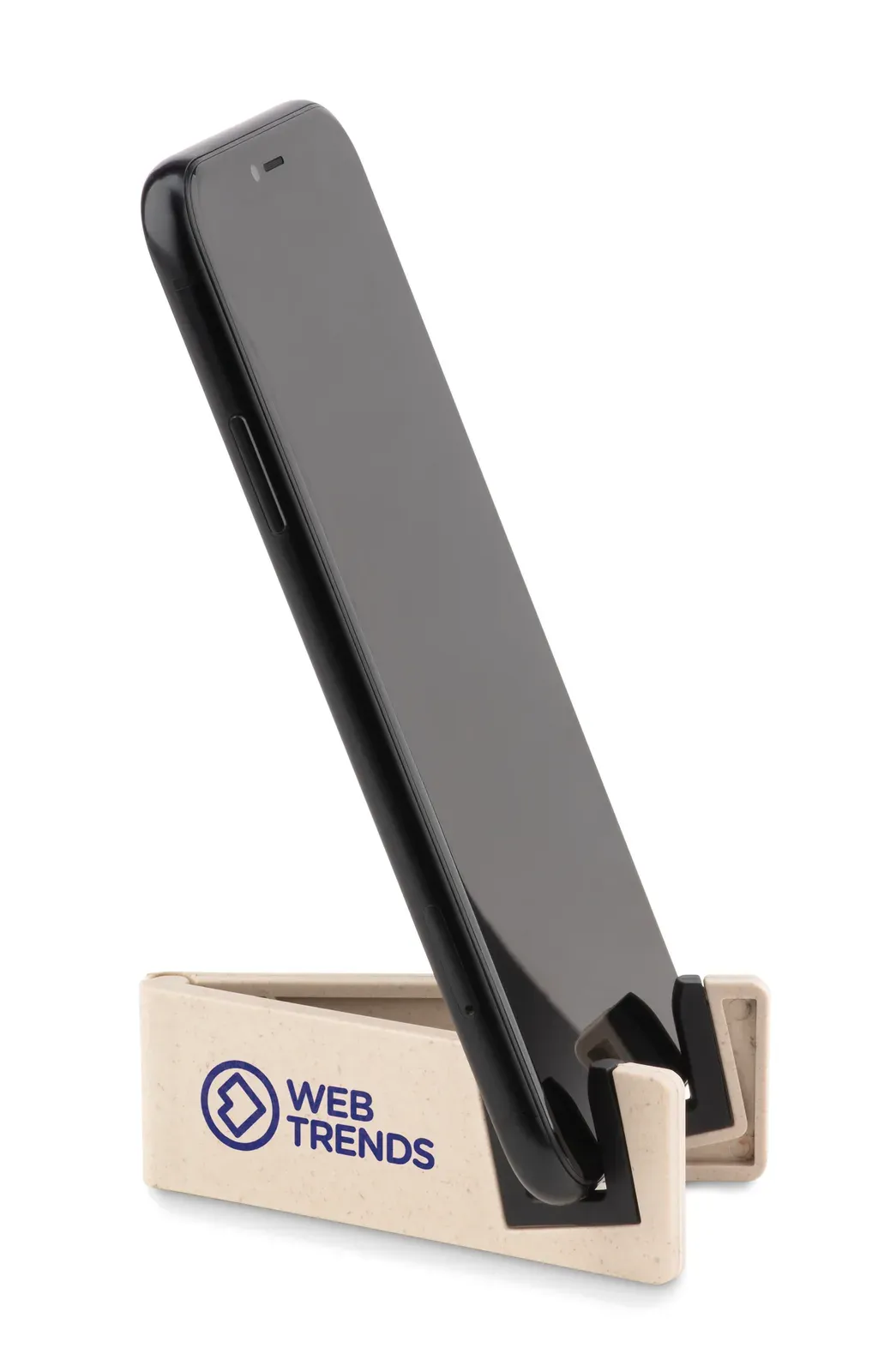 Standol+ Foldable Smartphone Holder – Bamboo Fibre & PP — White