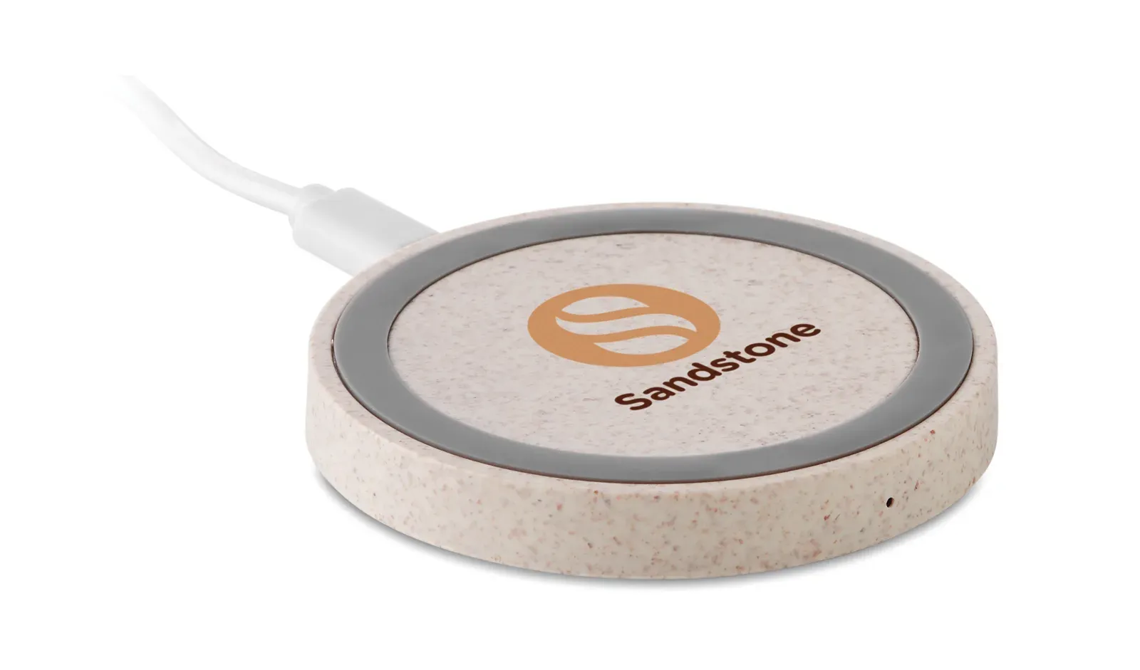 Plato+ Wireless Charger – Wheat Straw & ABS — Beige