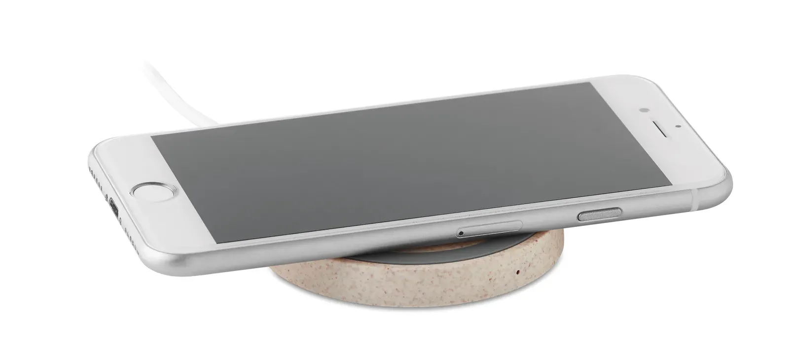 Plato+ Wireless Charger – Wheat Straw & ABS — Beige
