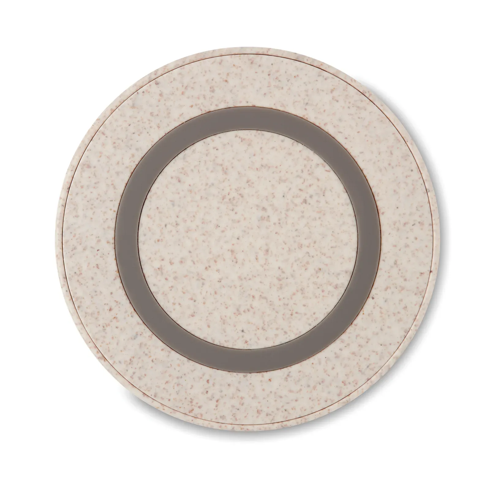 Plato+ Wireless Charger – Wheat Straw & ABS — Beige