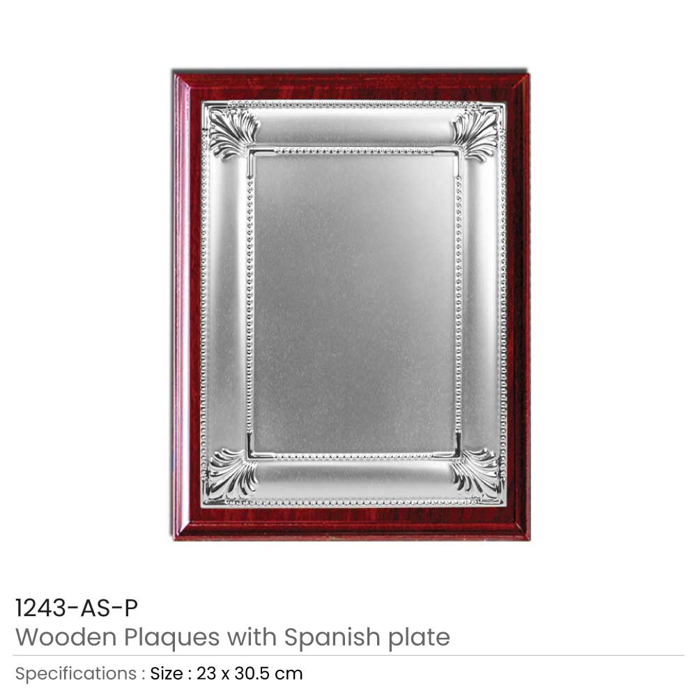 Wooden Plaques with Spanish Plate Promotional Gifts, Customised Gifts