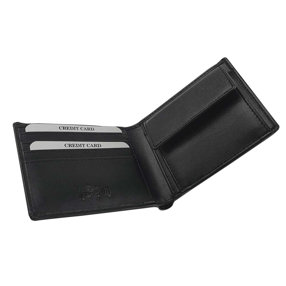 RFID Protected BIfold Coin Wallets Promotional Gifts, Customised