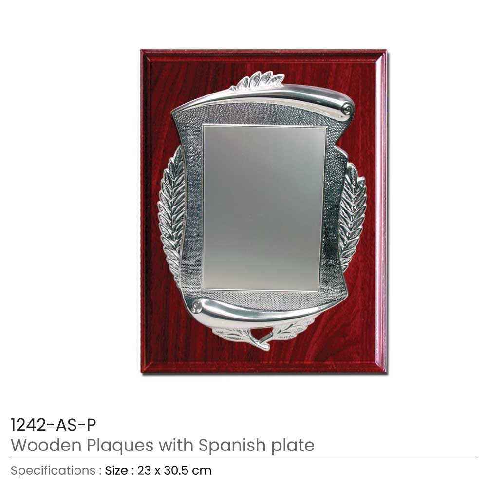 Wooden Plaques with Spanish Plate Promotional Gifts, Customised Gifts