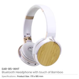 Bluetooth Headphone with Bamboo Touch - Image 3
