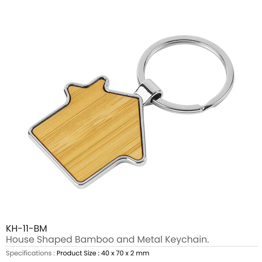 Bamboo-Metal-Keychain-House-Shape-KH-11-BM-Details.jpg