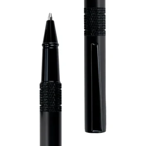 Black Metal Pen Set with Matte Finish in Hardboard Slide to Open Box - Image 3