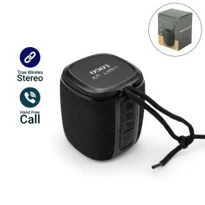 Portable Bluetooth Speaker with Light Up Logo and Lanyard - Image 1