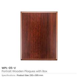 Portrait Wooden Plaques with Stand and Presentation Box - Image 7