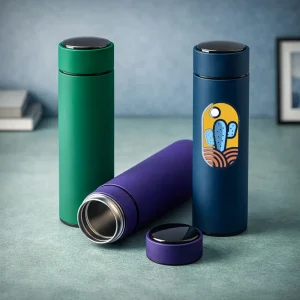 Smart Temperature LED Display Bottles in Soft Touch Finish - 500ml - Image 2